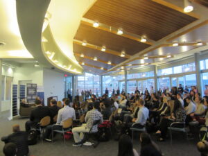 Fiorina addressed a crowd of more than 200 students on Monday, March 14.