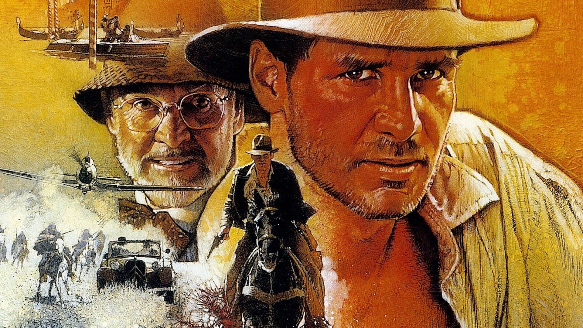 Indiana Jones: Sean Connery and Harrison Ford print by Bridgeman Images