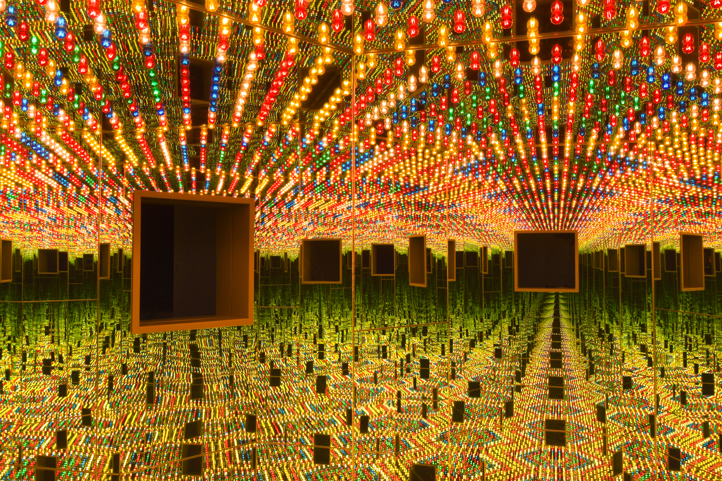 Yayoi Kusama's infinity rooms are on magnificent display at the