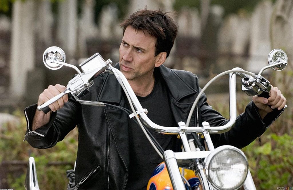 nicolas cage bike