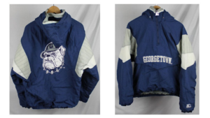 Georgetown Hoyas starter jackets, that became iconic within the rap community.