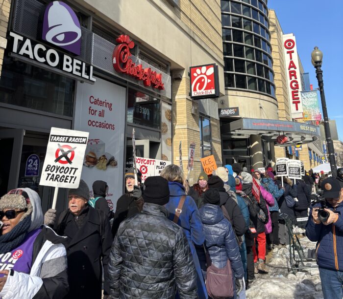 “Immigrants are welcome here”: Protesters against ICE mark one year of Target boycott in D.C.